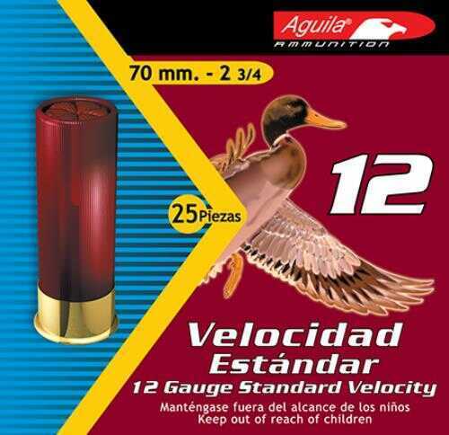 12 Gauge 25 Rounds Ammunition Aguila 2 3/4" 1 1/8 oz Lead #8